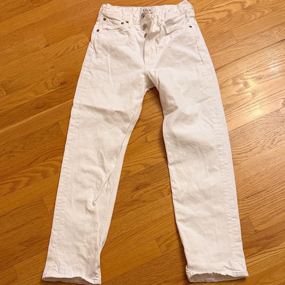 Agolde Classic White Denim